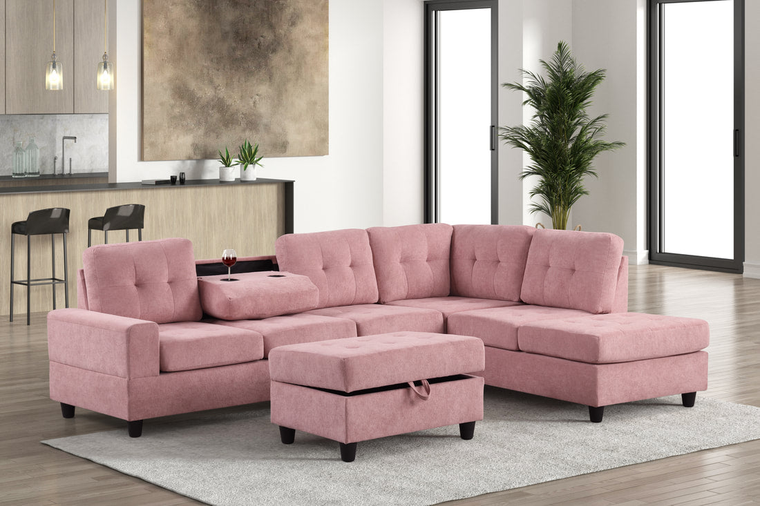 46Heights Reversible Sectional + Ottoman **NEW ARRIVAL**