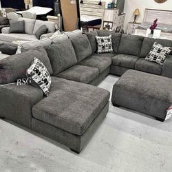 Brand New 2875-07 CHARCOAL Sectional