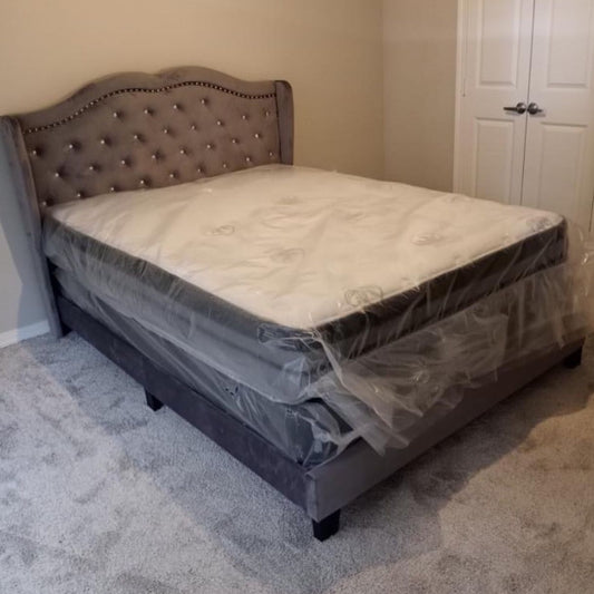 Paradise Grey PLATFORM BED