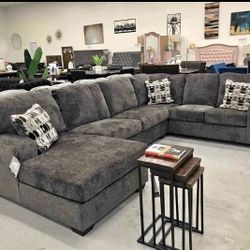 Brand New 2775-07 CHARCOAL Sectional