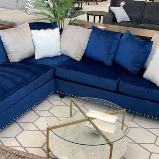 Cindy2 - Blue Reversible Sectional