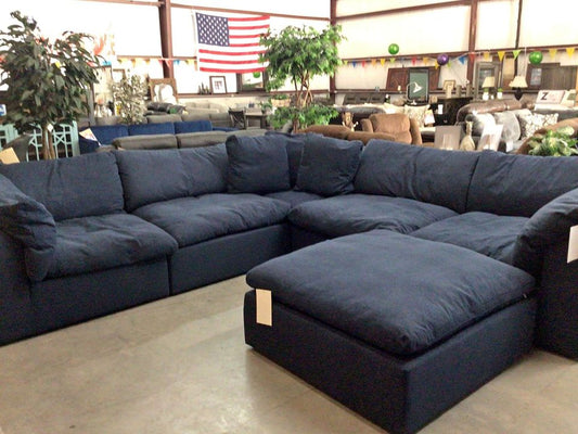 XL CLOUD BLACK Sectional + Ottoman Set **NEW ARRIVAL**