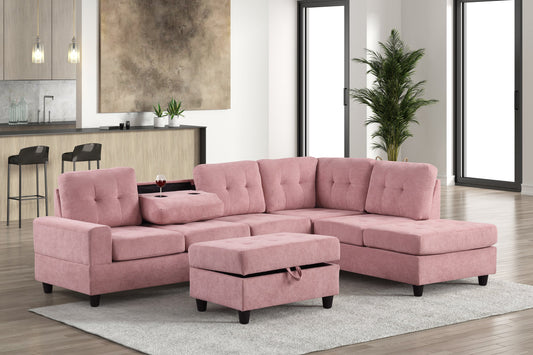 46Heights Reversible Sectional + Ottoman **NEW ARRIVAL**