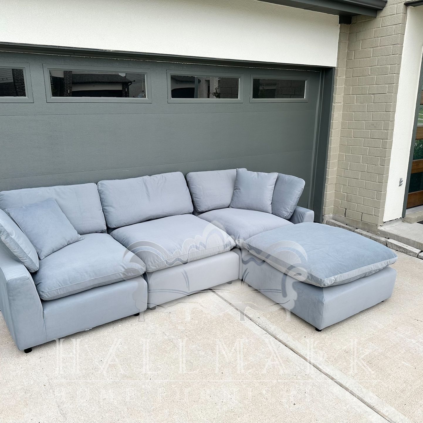 Brand New-SKY Plum Velvet Modular Sectional