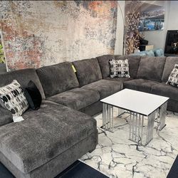 Ballinasloe Smoke 3-Piece RAF Chaise Sectional