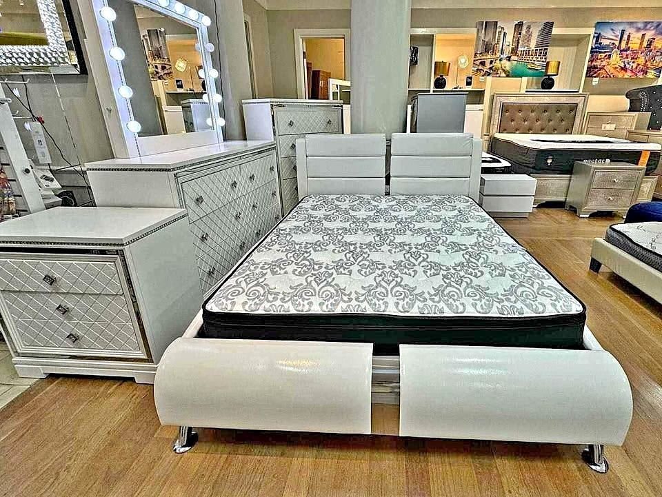 Vegas Black Platform Bed