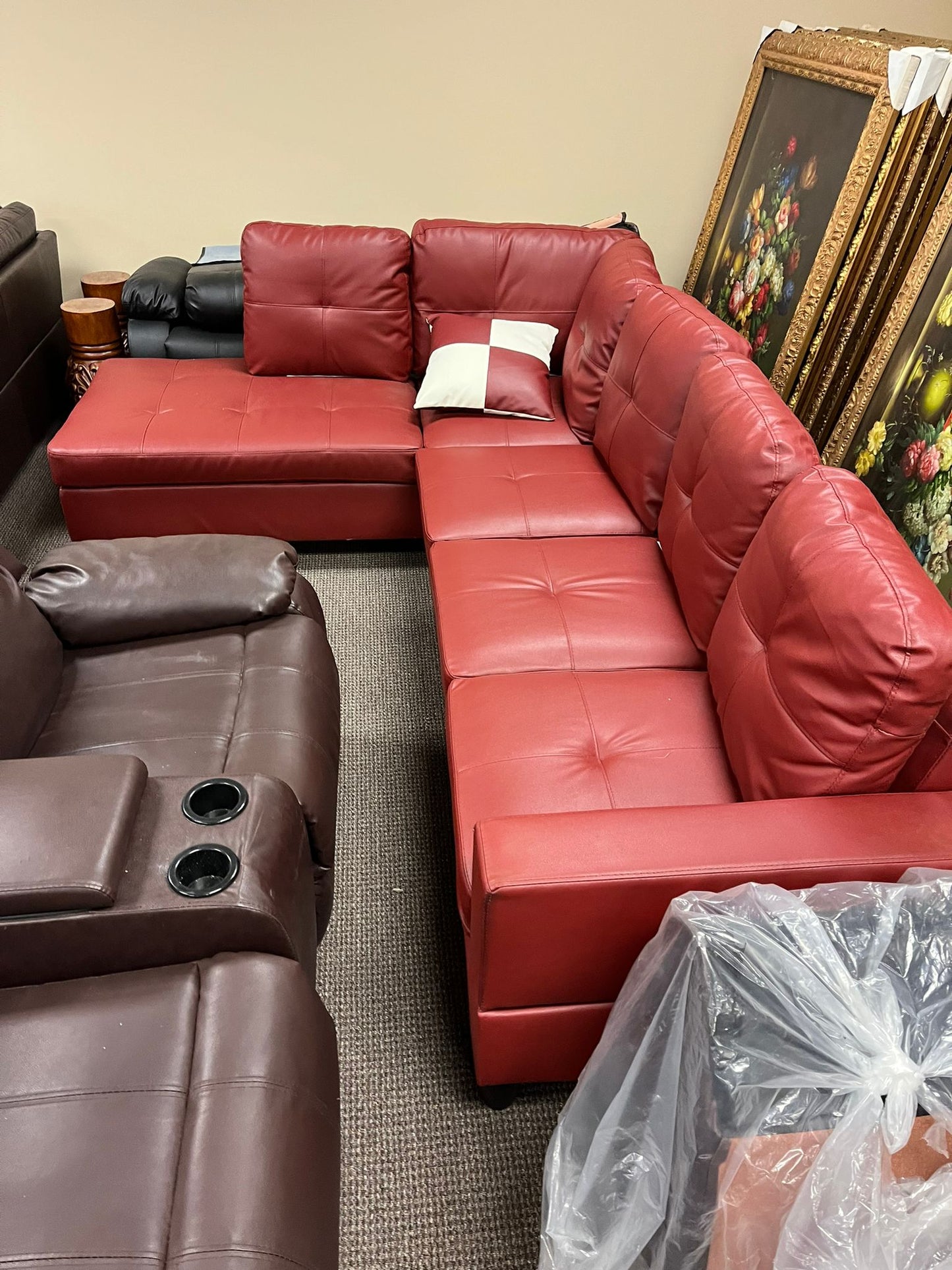 Brand New Red Sectional