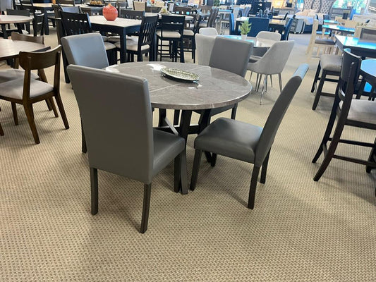 1317SET-GT JUDSON 5-PK DINING SET GLITTER GREY