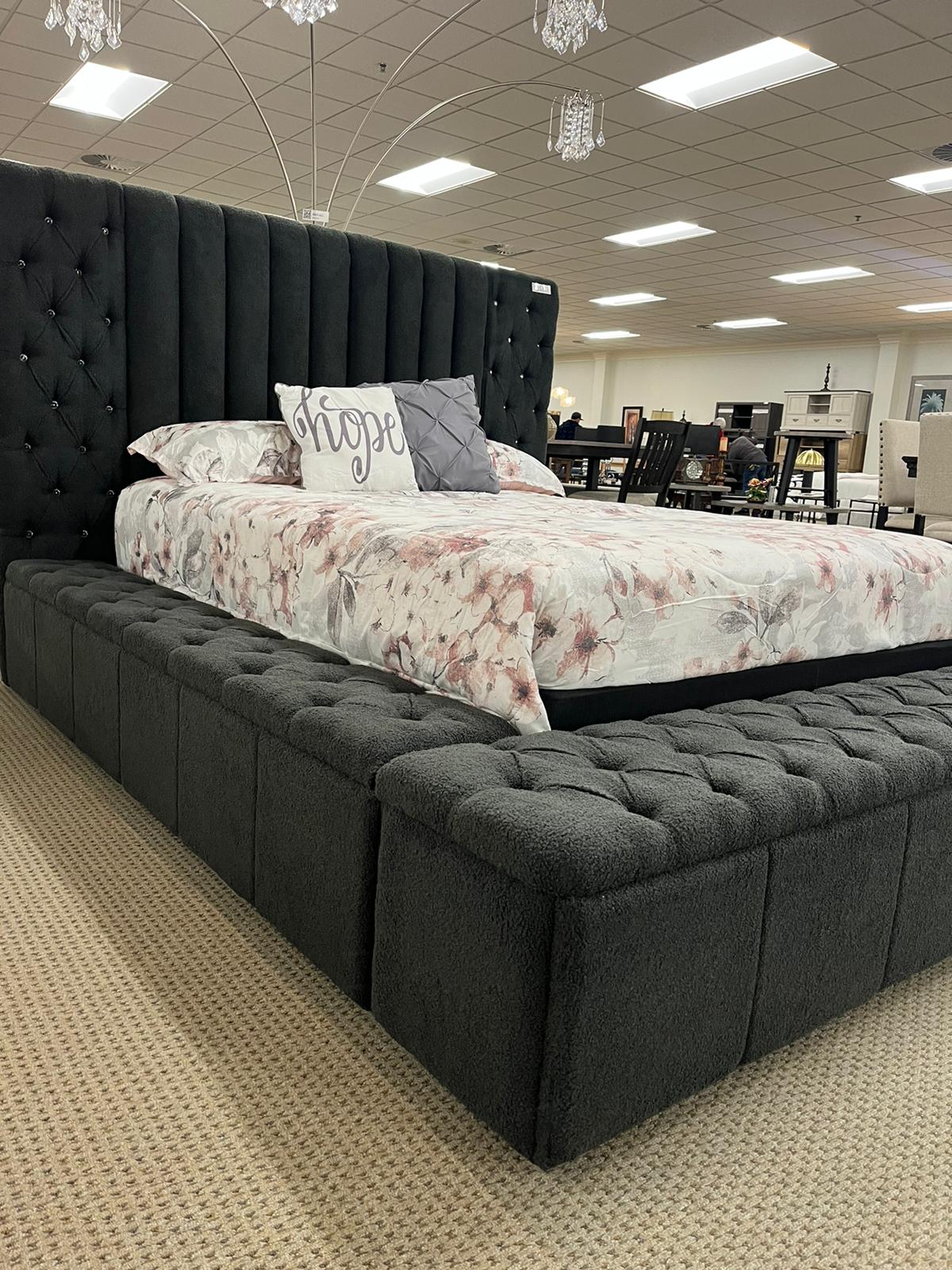 5201CL-ALL DANBURY CHARCOAL BED