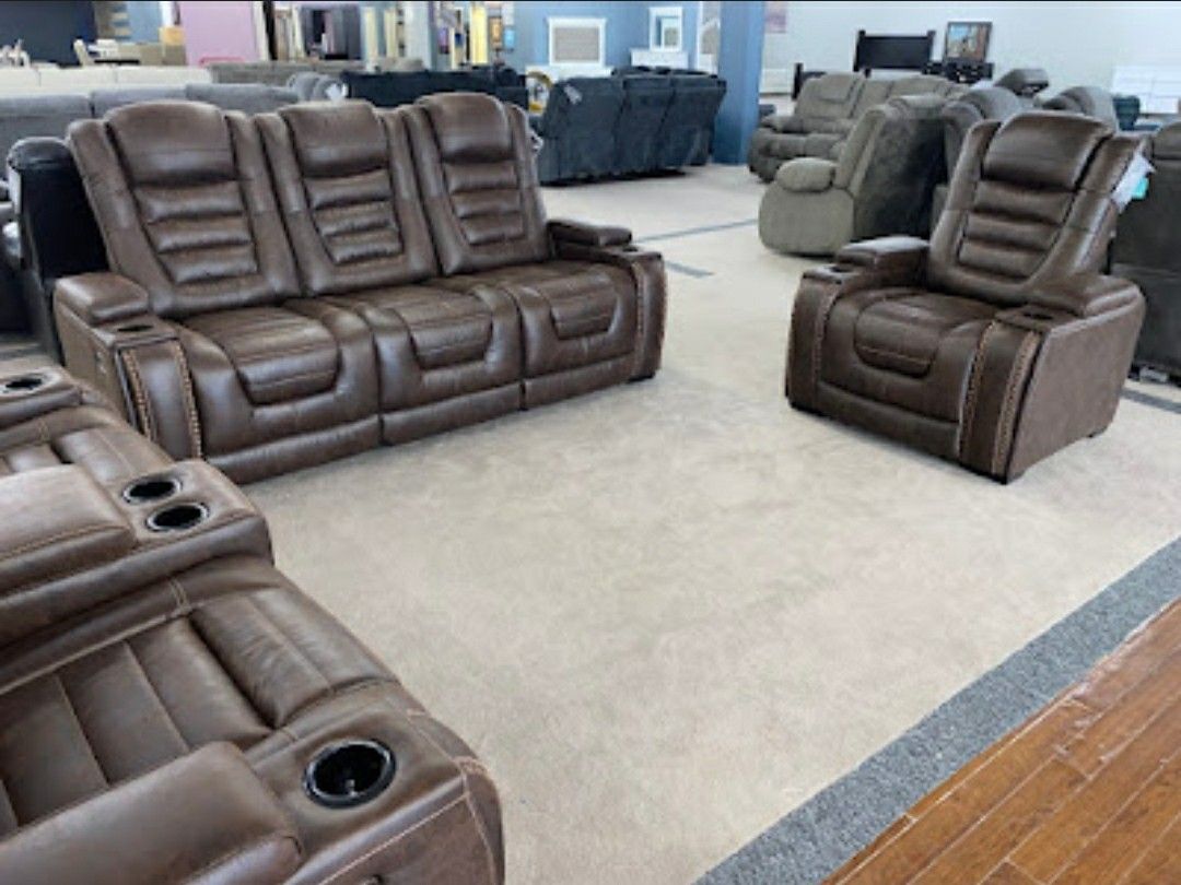 Game Zone Bark Power Reclining Sofa