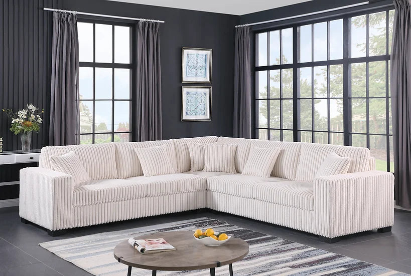 S861 Comfy II Cream  3pcs Sectional