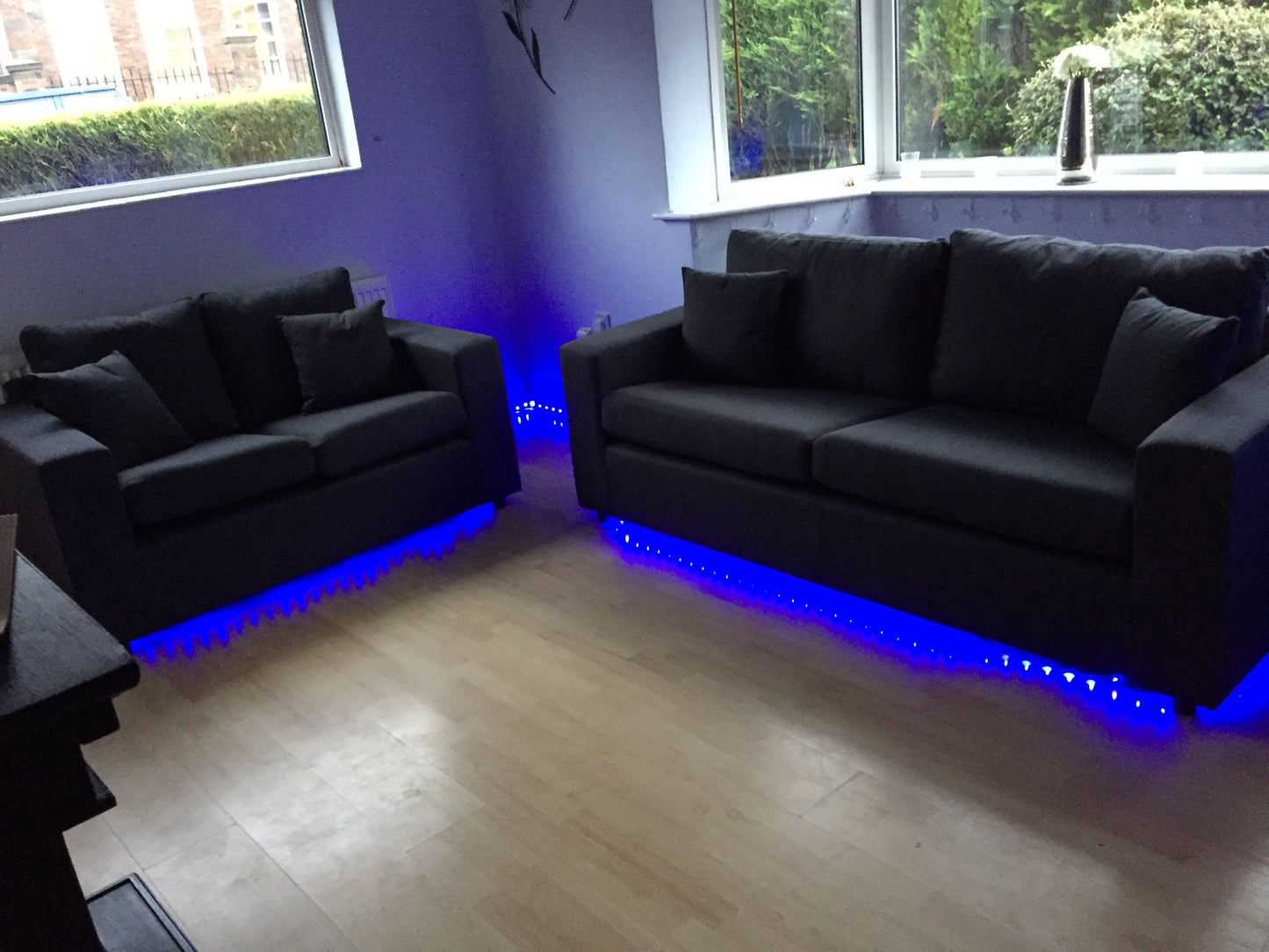 Miami White - Sofa & Loveseat Set (LED LIGHTS) (ETA 10/12)