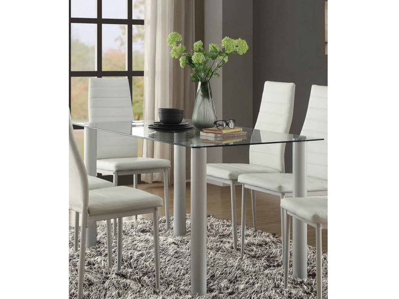 Juego de mesa de comedor de estilo ultramoderno Florian Collection Juego de 5 piezas