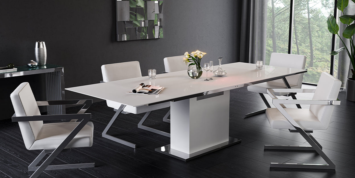 Florinda Motorized Dining Table White